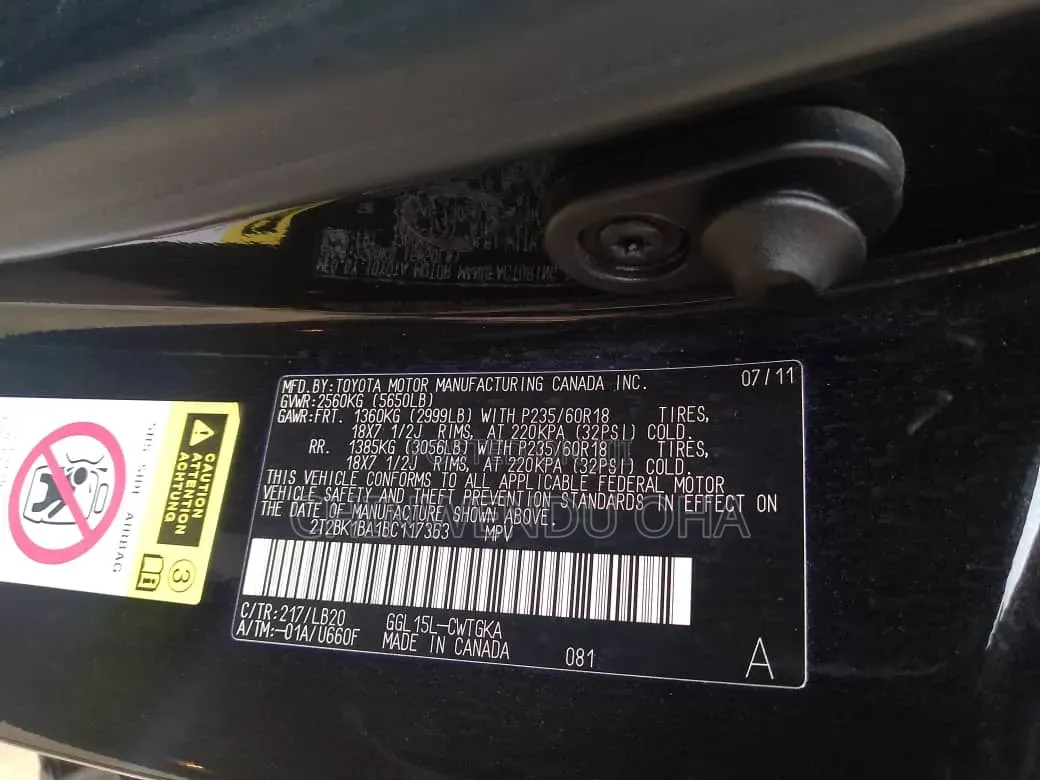 Lexus RX 2011 Black