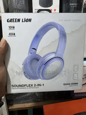 Brand New Greenlion Soundflex 2-in-1 Headphones & Speaker