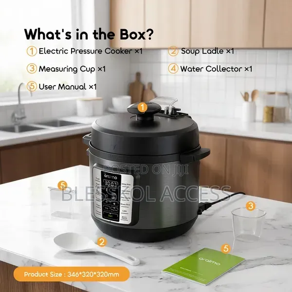 Oraimo KitchNova 1200W 6L Pressure Cooker