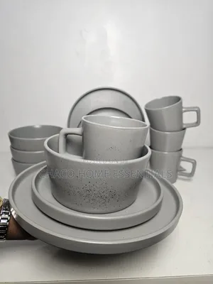 16-Piece Grey Dinnerware Set