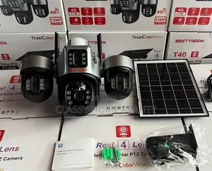 Brand New T40 4-Lens 4G LTE Solar PTZ CCTV Camera - Ultra HD