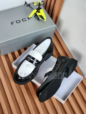 FDCP Black & White Patent Penny Loafer*