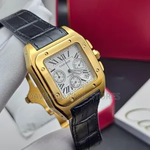 Original Cartier Leather Watch Chronograph
