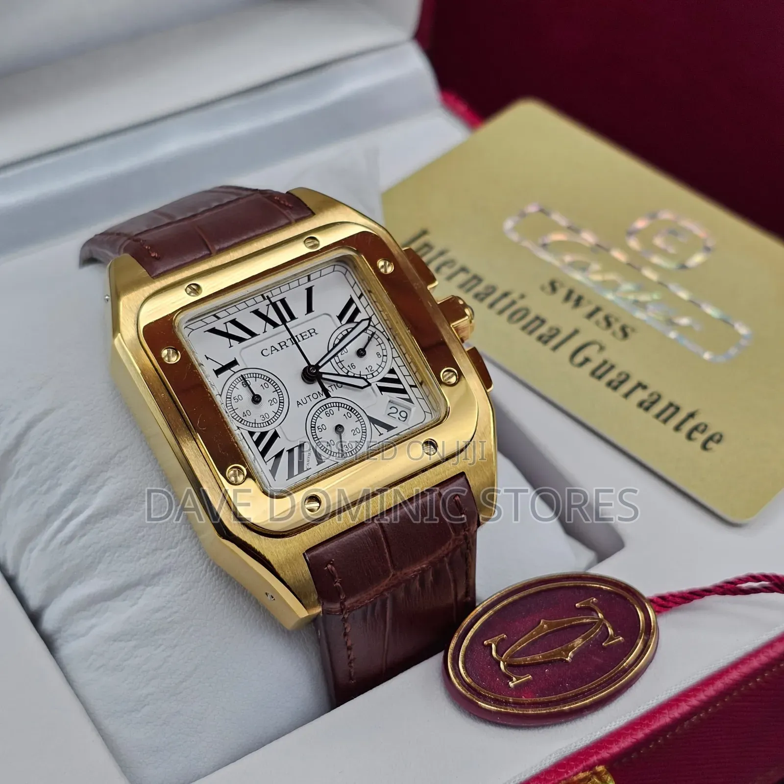 Original Cartier Leather Watch Chronograph