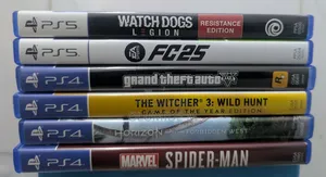 FC25, Spiderman Ps4, GTAV, Horizon Forbidden West, Witcher 3 