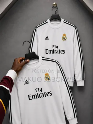 Top Quality Long Sleeve Madrid Manchester United and Barcelona Jerseys