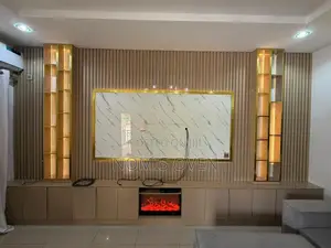 TV Console With Fireplace