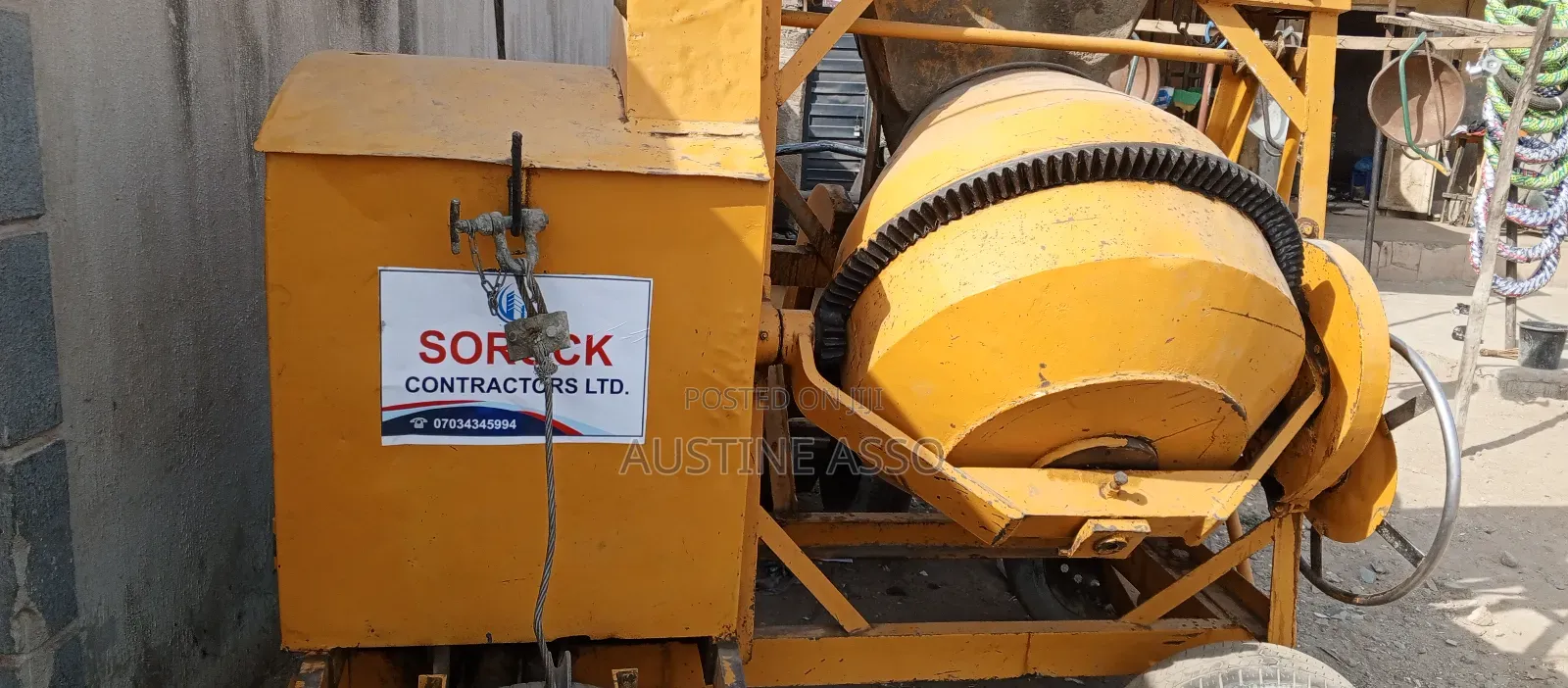 Crane Concrete Mixer