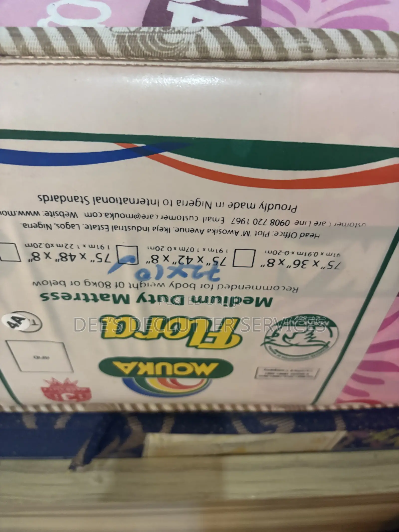 6x6 10 Inches Mouka Mattress