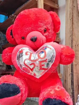 Big, Beautiful Romantic 65cl Teddy Bear - Red