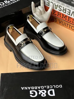 D&G Two-Tone Horsebit Platform Loafer.