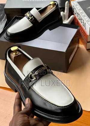 D&G Two-Tone Horsebit Platform Loafer.