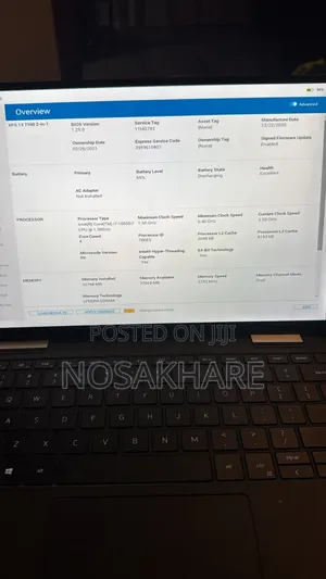 Laptop Dell XPS 13 32GB Intel Core i7 SSD 1T