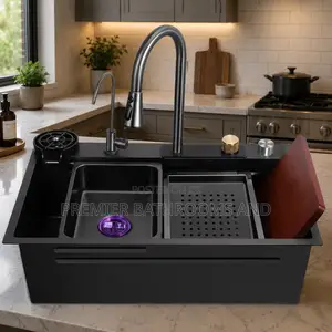 Kitchen Sink Black With Tap