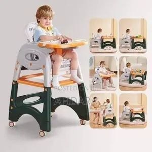 Baby Feeding High Chair – 3-in-1 Convertible Chair for Mealtime & Play