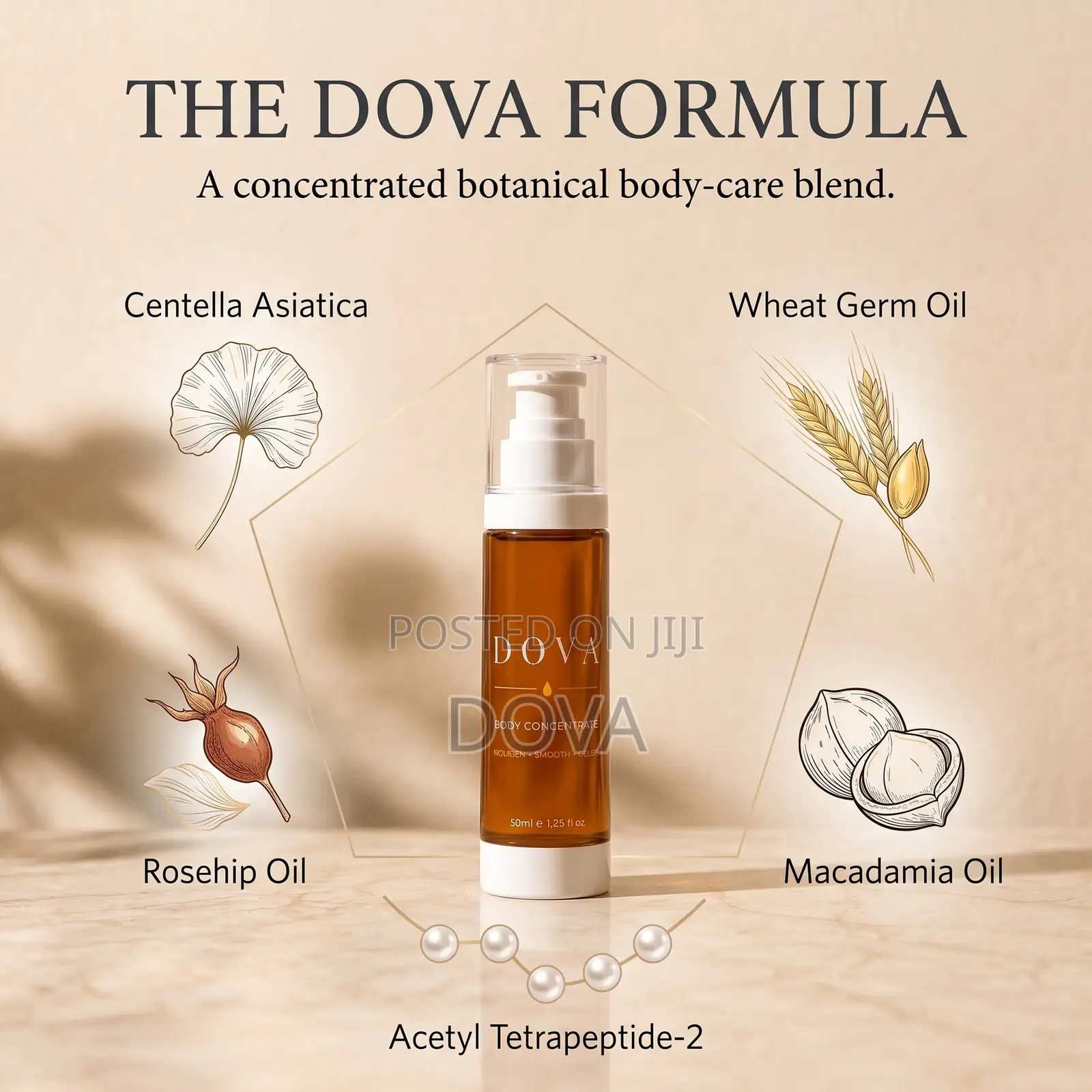 Stretch Mark Oil | Dova Body Concentrate 50ml | ₦6,999