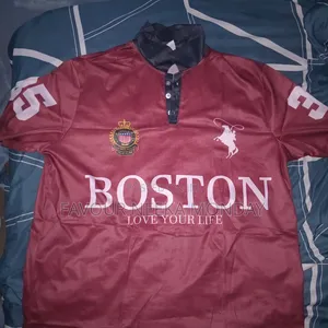 Men’s Stylish Boston Printed Polo Shirt