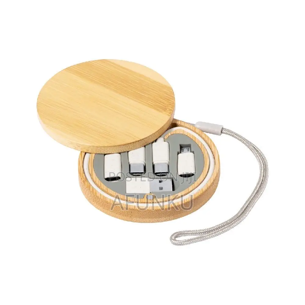 Wooden Cable Charging Set