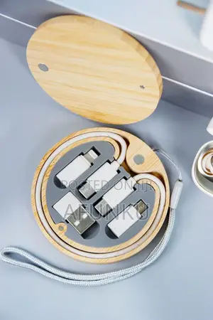 Wooden Cable Charging Set