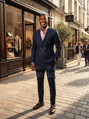Navy Blue Double-Breasted Suit — Simply a Good Look