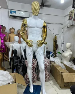White and Gold Male Mannequin