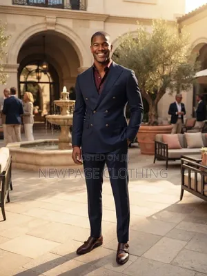 The Smart Choice to Make Is This Navy Blue Double-Breasted Suit