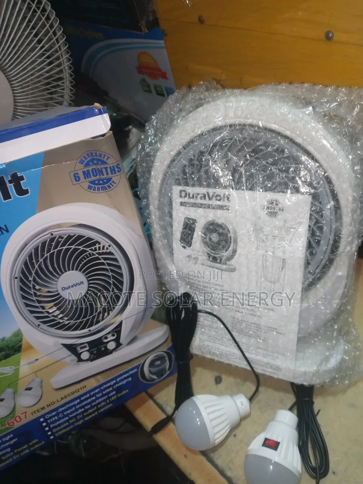 Dura Volt Solar Fan