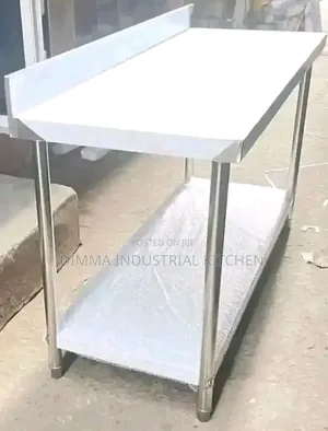 6ft Stainless Working Table With Back