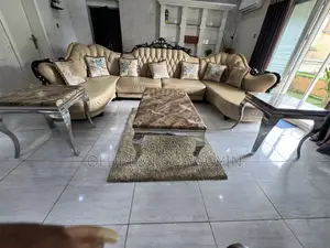 Royal U Shaped Marble Turkey Sofa and Tables