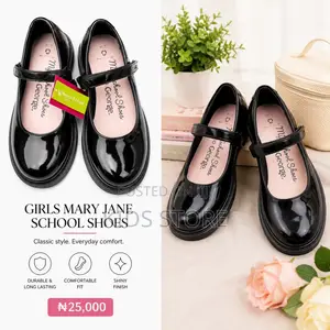Black School Shoes for Girls