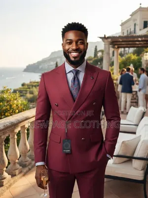 Your Next Big Occasion Needs a Burgundy Double-Breasted Suit