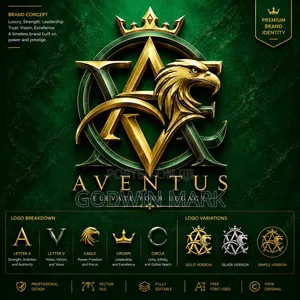 Professional 3D & Modern Business Logo Design.