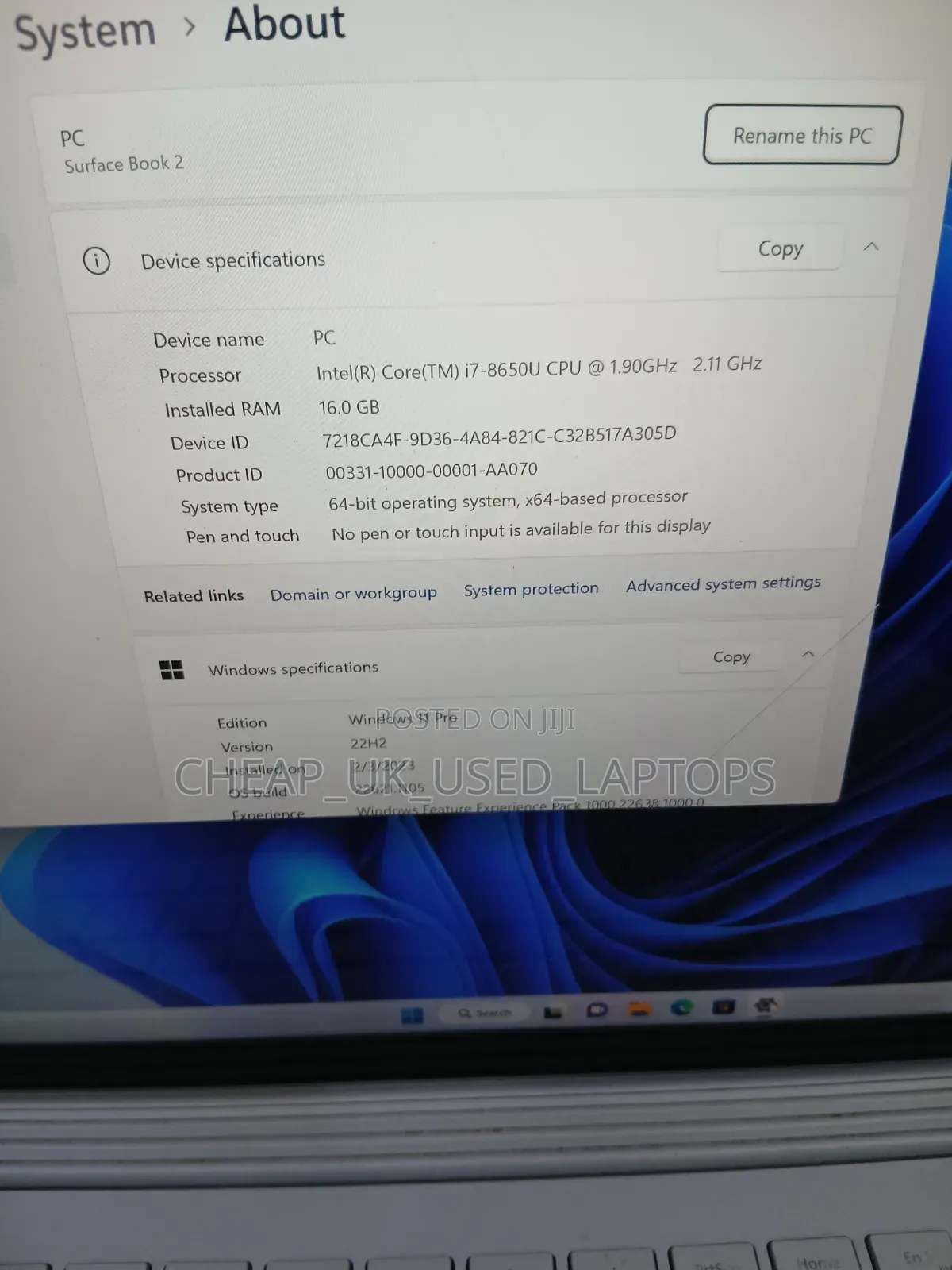Laptop Microsoft Surface Book 2 16GB Intel Core i7 SSD 512GB