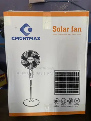 CMONTMAX Solar Rechargeable Standing Fan – Solar Powered