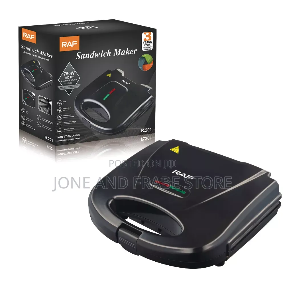 RAF Double-Sided Heating Non-Stick Sandwich Bread Machine/Toaster