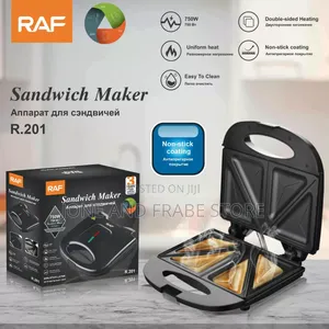 RAF Double-Sided Heating Non-Stick Sandwich Bread Machine/Toaster