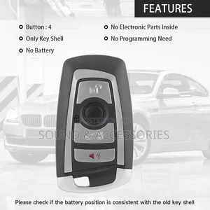 BMW 4-Button Empty Key Fob Shell for 2 3 4 Series M4