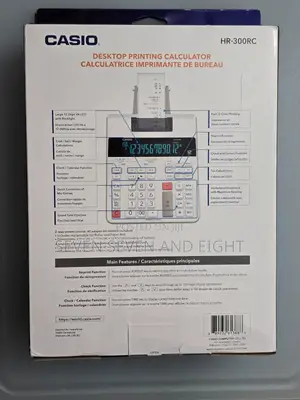Casio HR-300RC 12-Digit Printing Calculator, White