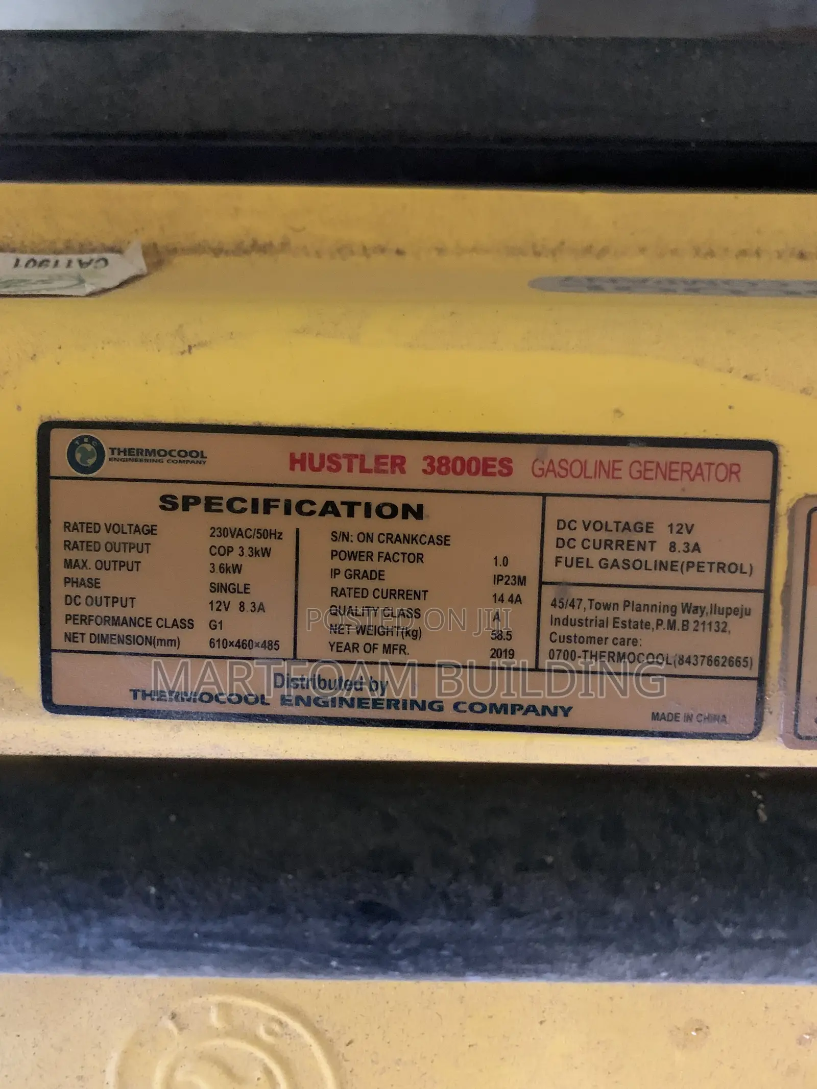 3.6kva Thermocool Generator