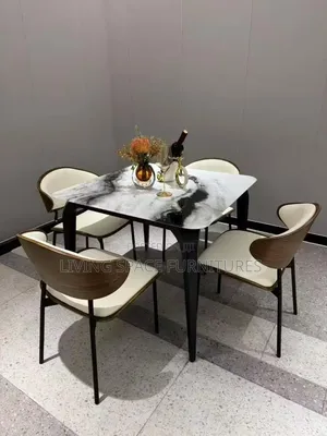 Dining Table With 4 Solid Chairs