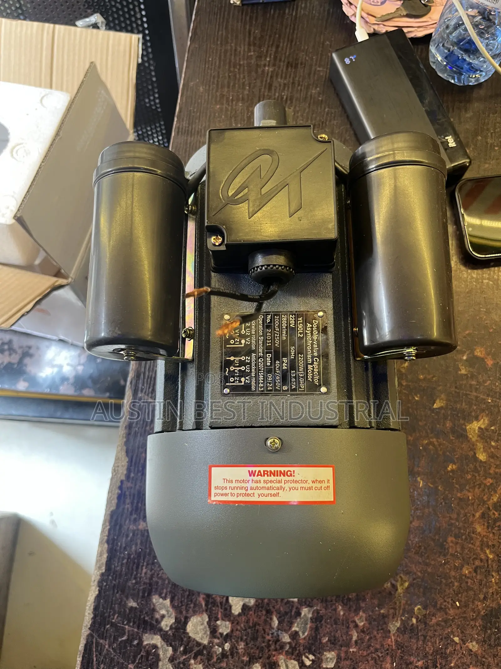3hp Single-Phase Electric Motor 220v