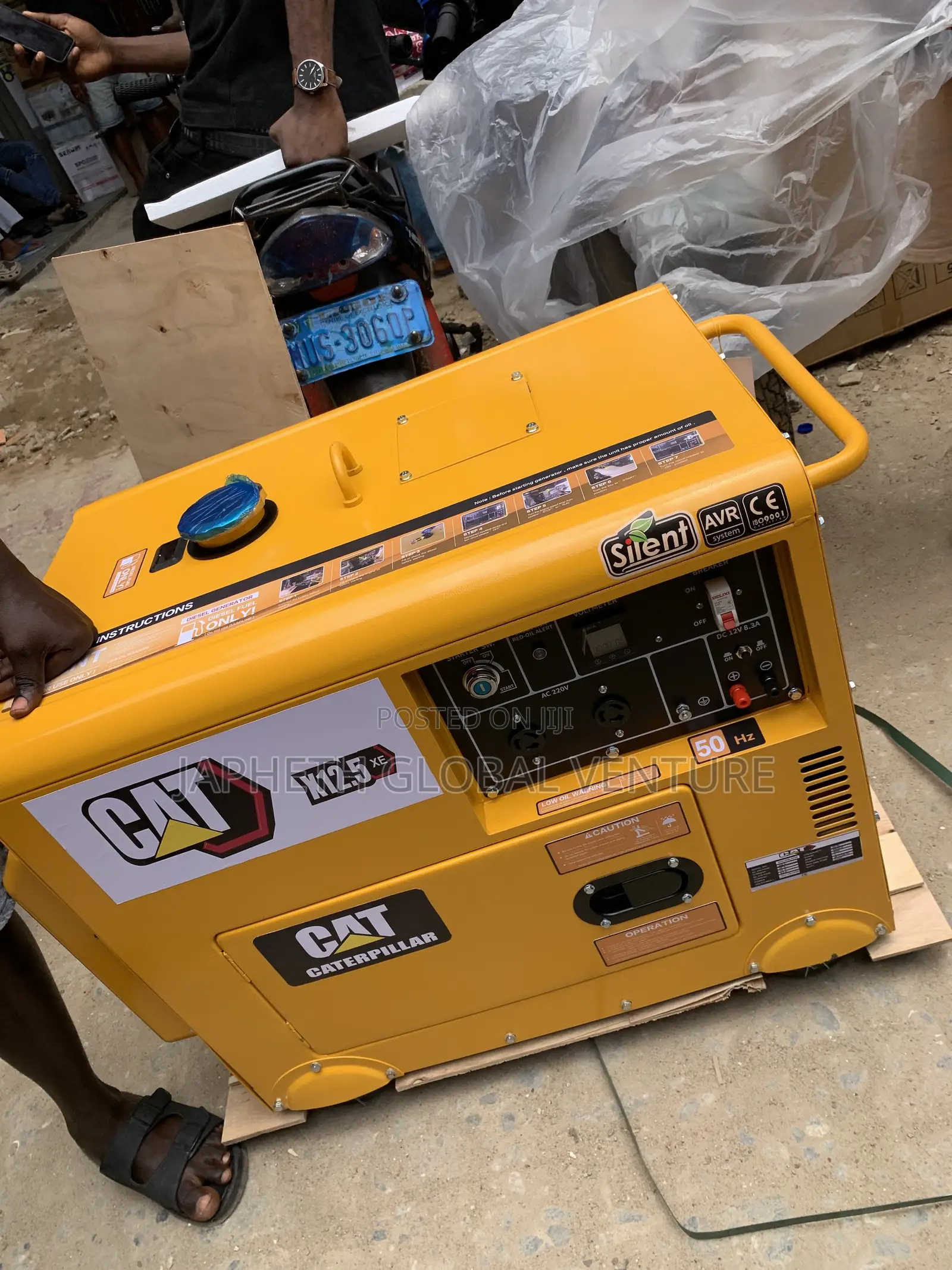 CAT 12.5kVA Silent Generator – 100% Copper Winding