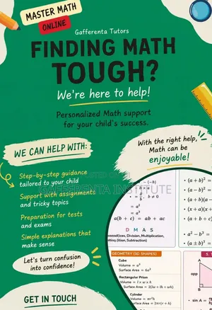 Private Online Mathematics Tutor, Kubwa.