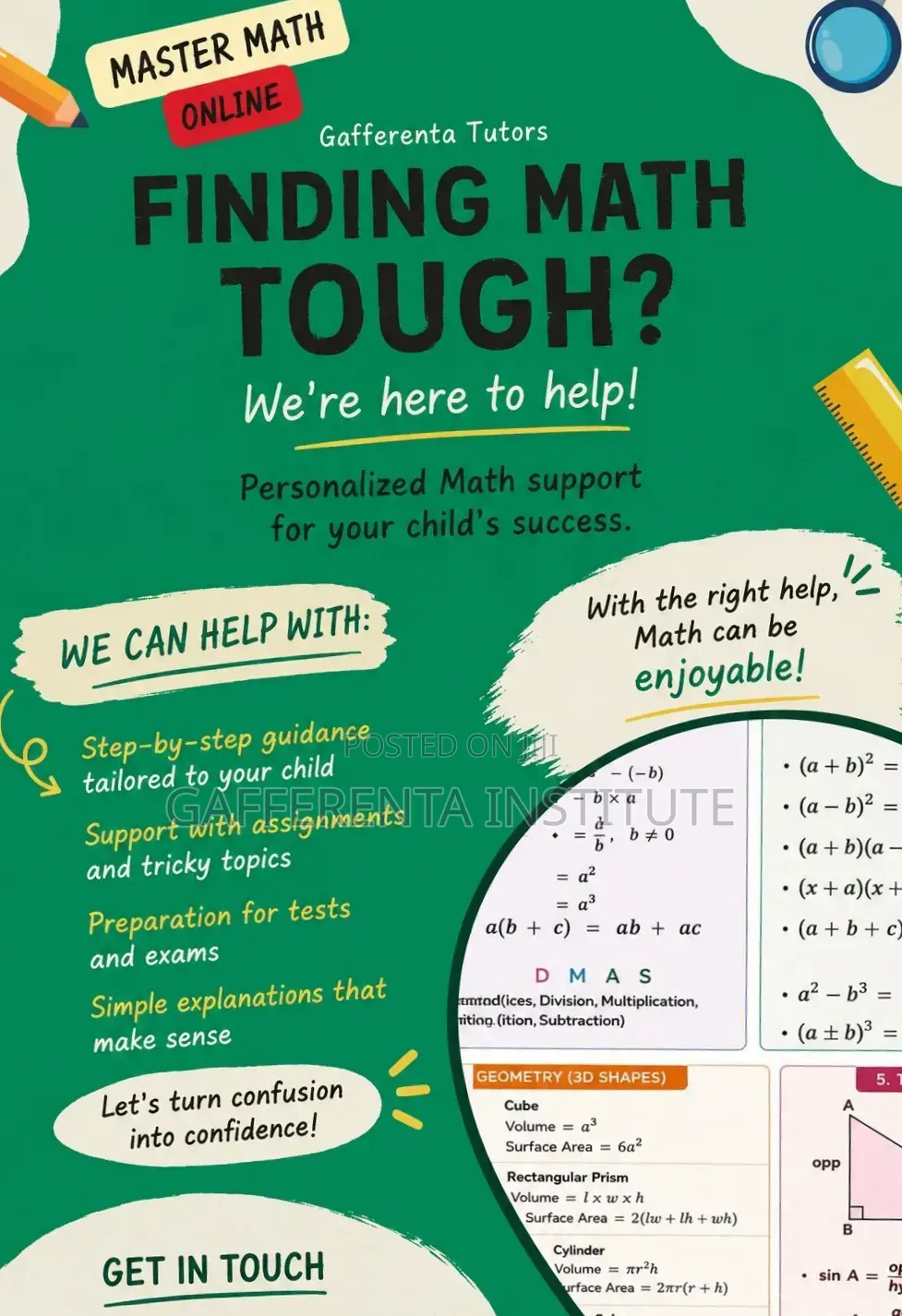 Private Online Mathematics Tutor, Kubwa.