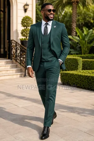 Green Blazer With Waistcoat — Made for Good Impressions