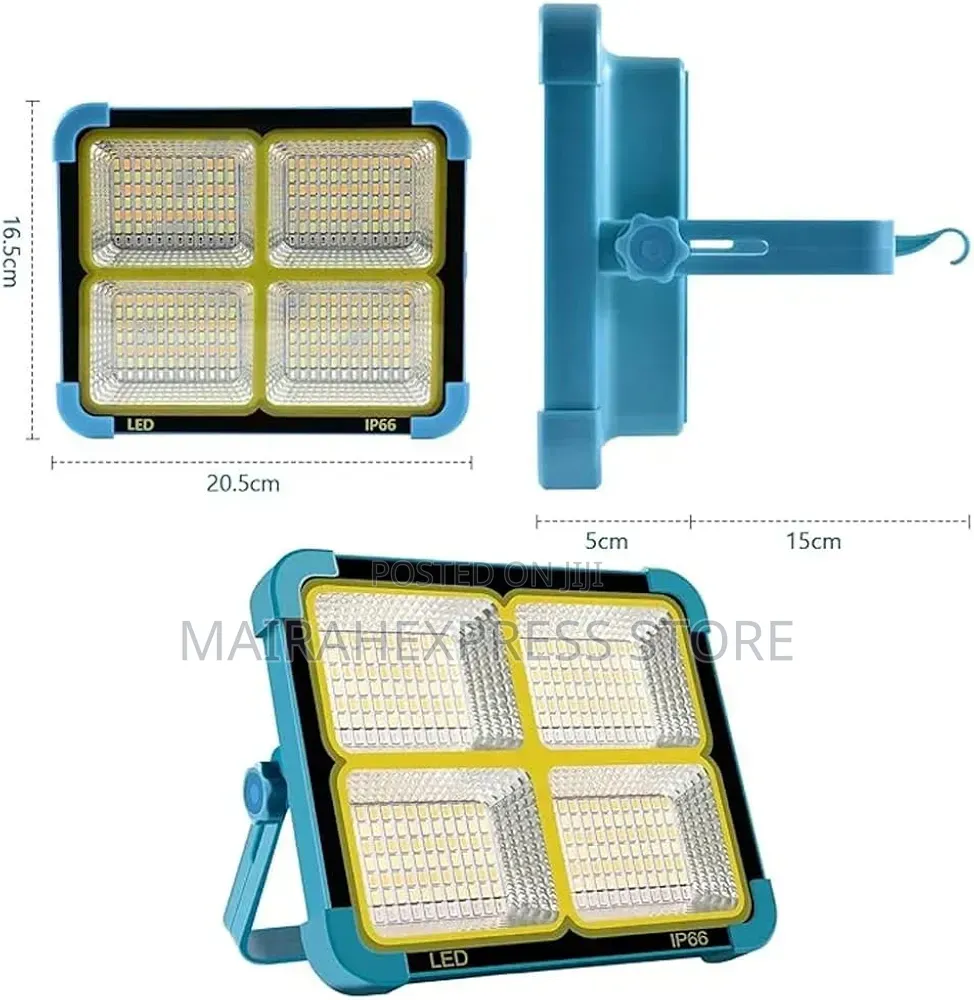 Rechargeable Emergency Light - USB or Solar Charging 200W / BL-911