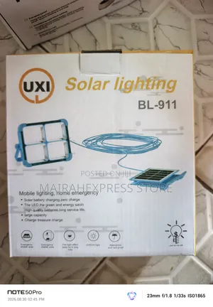 Rechargeable Emergency Light - USB or Solar Charging 200W / BL-911