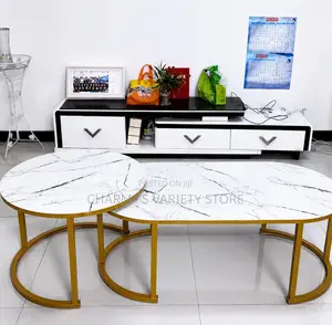 2pcs Faux Marble Design Center Table