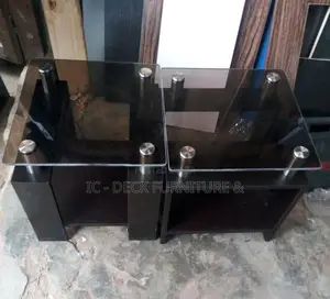 SSL2 Tinted Glass Top Side Stools