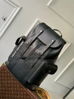 Louis Vuitton Leather Backpack Available (Black Colored)